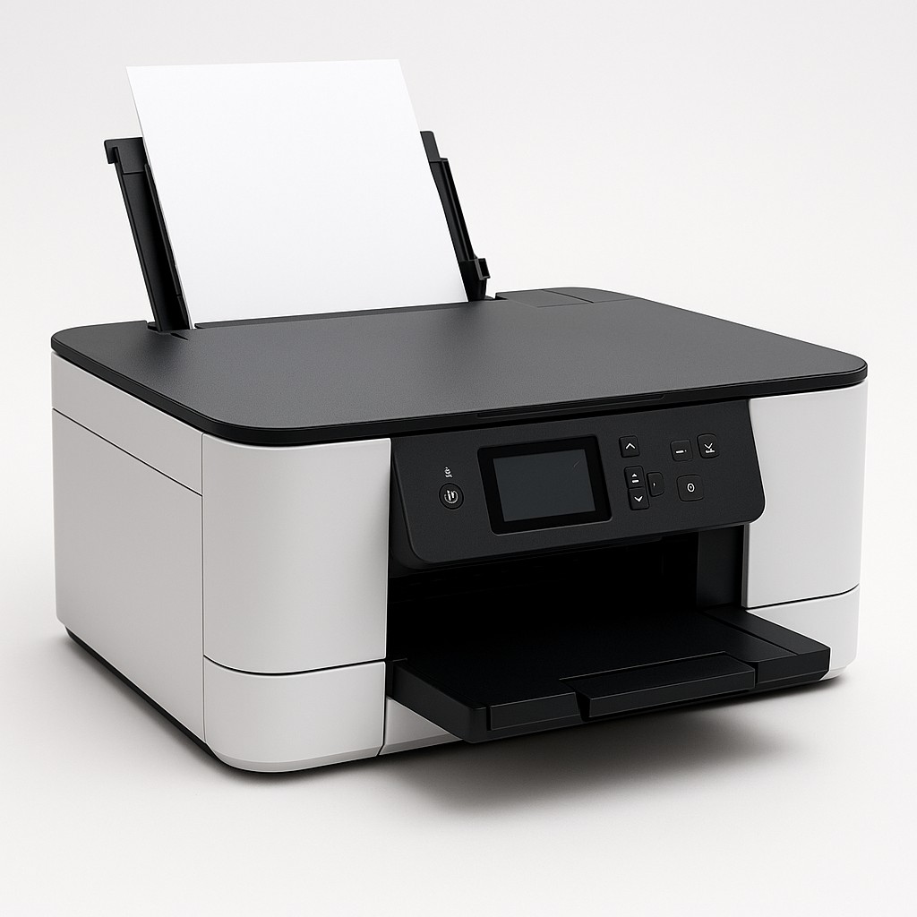 Printer display with generic error symbol